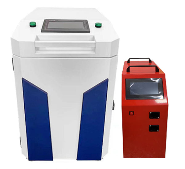 M&aacute;quina de soldadura l&aacute;ser de fibra port&aacute;til con alimentador de alambre doble QLWD-2000w